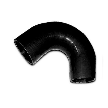 Reduceringböj 135 Grader Siliconslang Diameter  76mm  till 51mm ,Svart