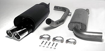 2,5" sportavgassystem S/V40 01-03, halvsats