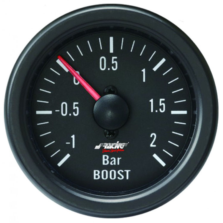 Turbotrycksmätare Svart Simoniracing