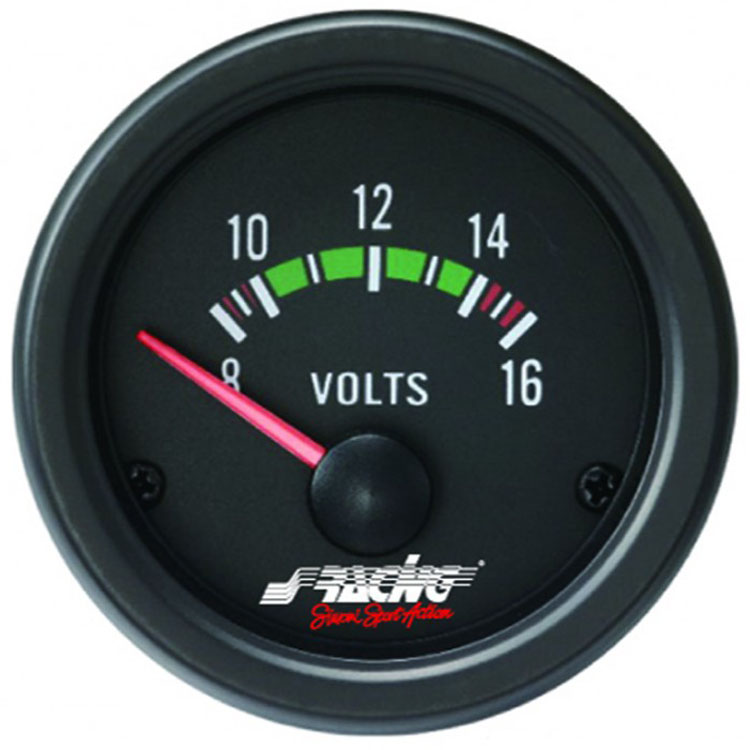 Voltmätare Svart Simoniracing