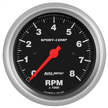 Varvräknare, Sport-Comp, AutoMeter 86 mm