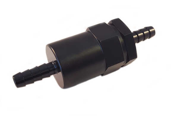 Universal minibränslefilter 9,5mm slanganslutning, 150 micron