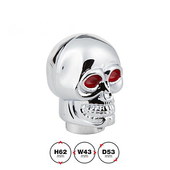 Växelspaksknopp Skeletor, röda ögon
