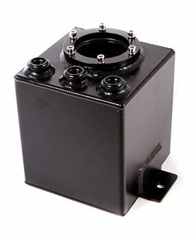 Bränsle catch tank 2L , Catchtank för 2x Bosch 040, 044 Pump Svart