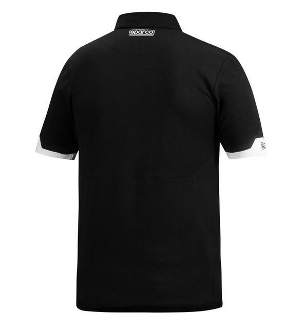 Sparco Polotröja Zip, vit - 2