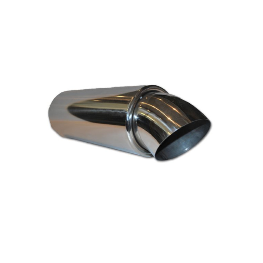 Slutdämpare 3,0"" med 4,0"" böjt  utblås