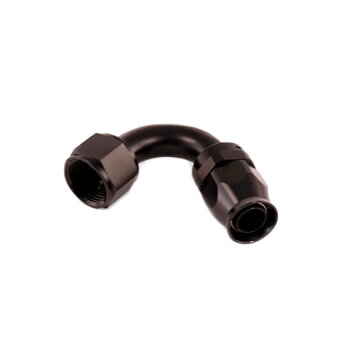   AN6 slangkoppling, 120° böj - PTFE. Svart