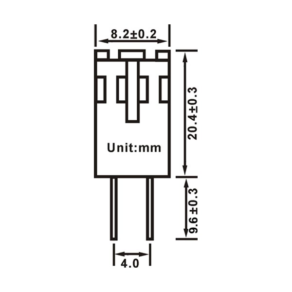 LED- Lampa LED G4 / 0,7W - 2