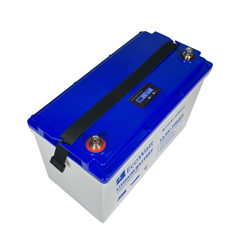 LiFePO4 Batteri 12 Volt 100 Ah , Lifepo4 , BMS , LCD Display , Prisvärt Bodelsbatteri - 5