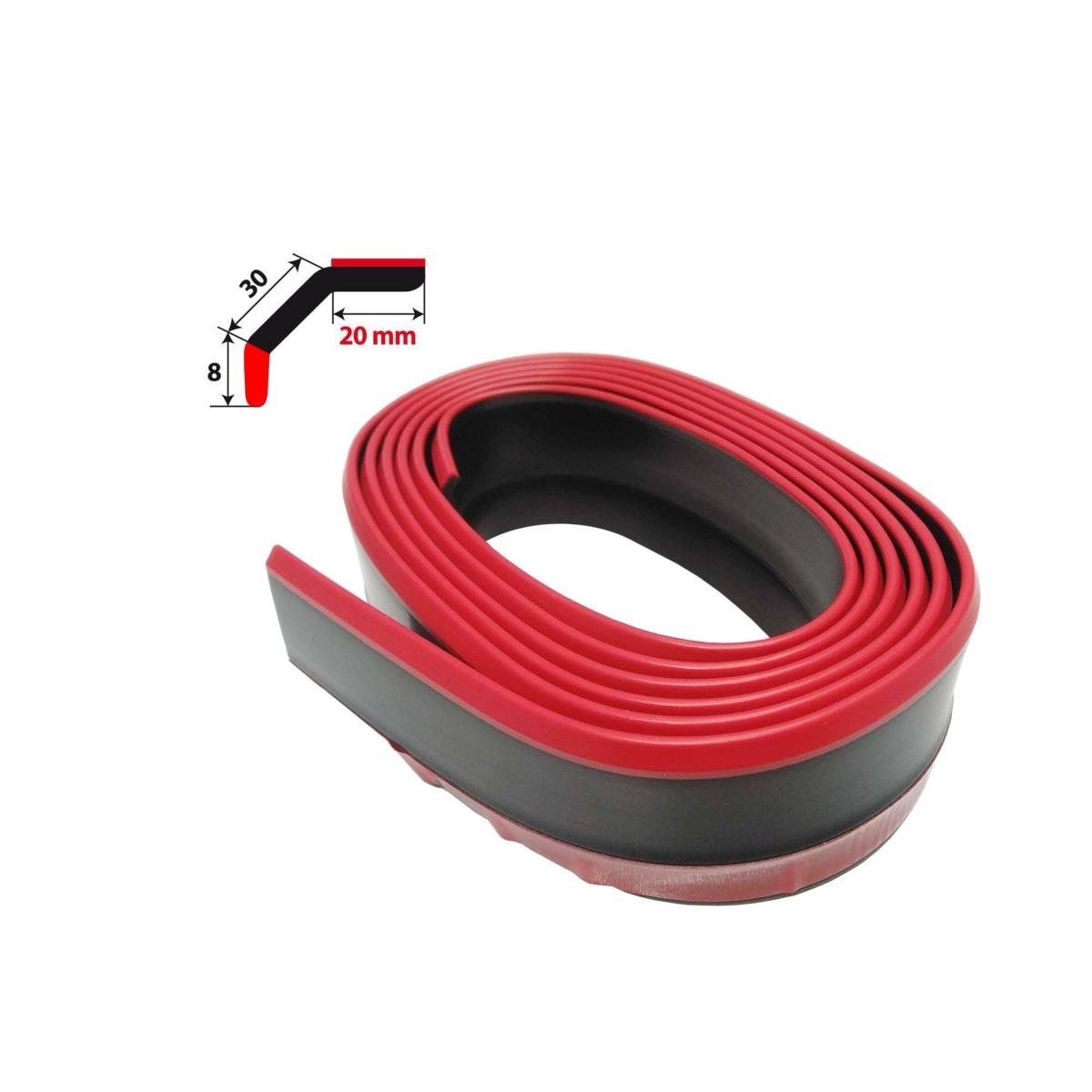 Lip splitter, svart/röd - 2