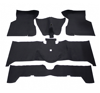 Mattsats Volvo 140 73-74, svart textil