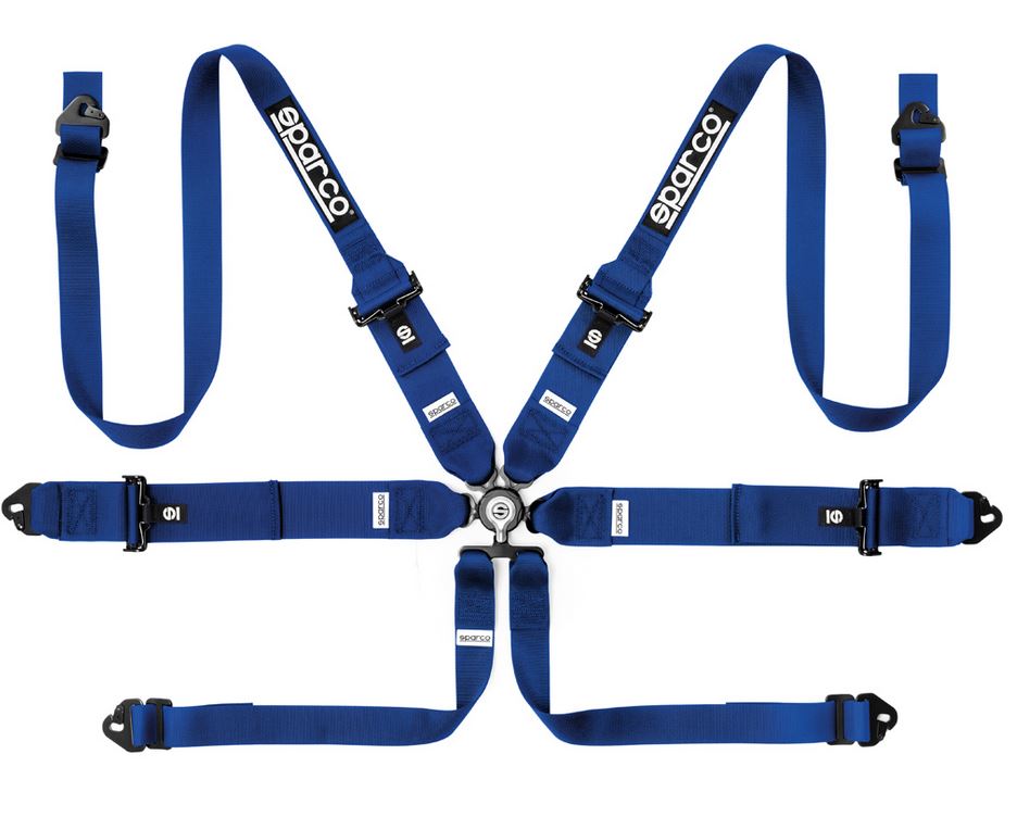 Sparco  6-punktsbälte 04818RH1, blått