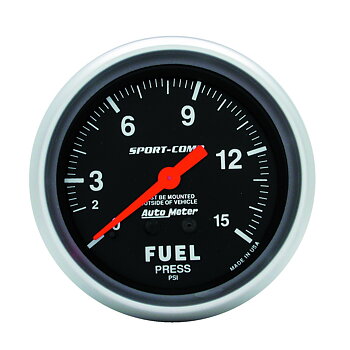 Bränsletrycksmätare, Sport-Comp, AutoMeter 67 mm