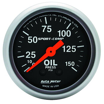 Oljetrycksmätare, Sport-Comp, AutoMeter 52 mm