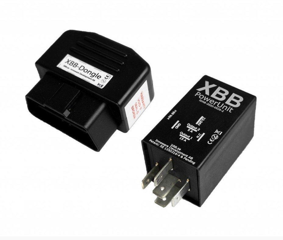 XBB Dongle OBD II trådlöst relä för inkoppling av Extraljus