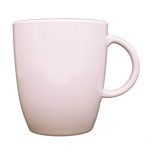 Melaminmugg, Seramika Vanilla, 4-pack