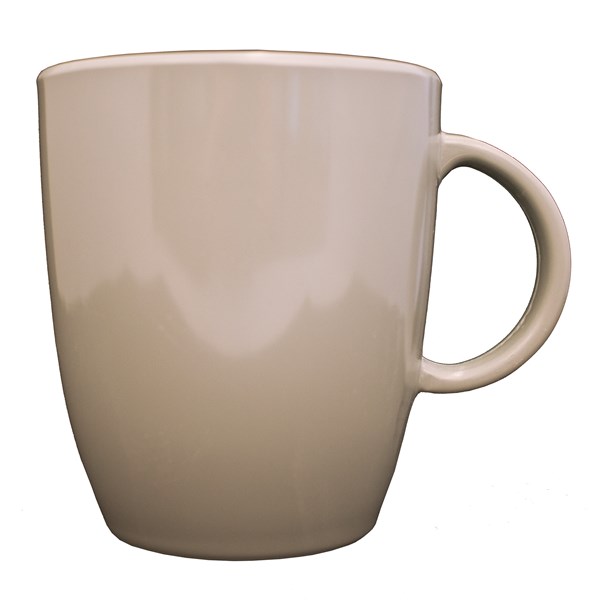 Melaminmugg, Seramika grå, 4-pack