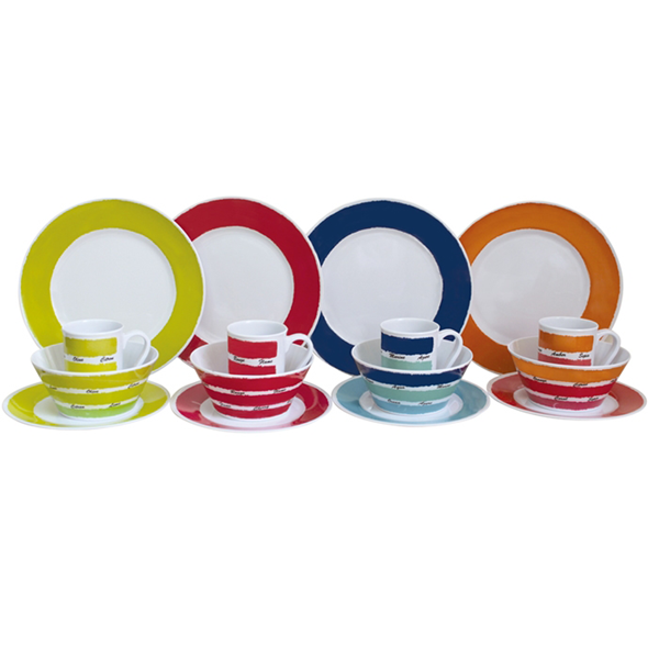 Melaminservis, Colours, 16 delar