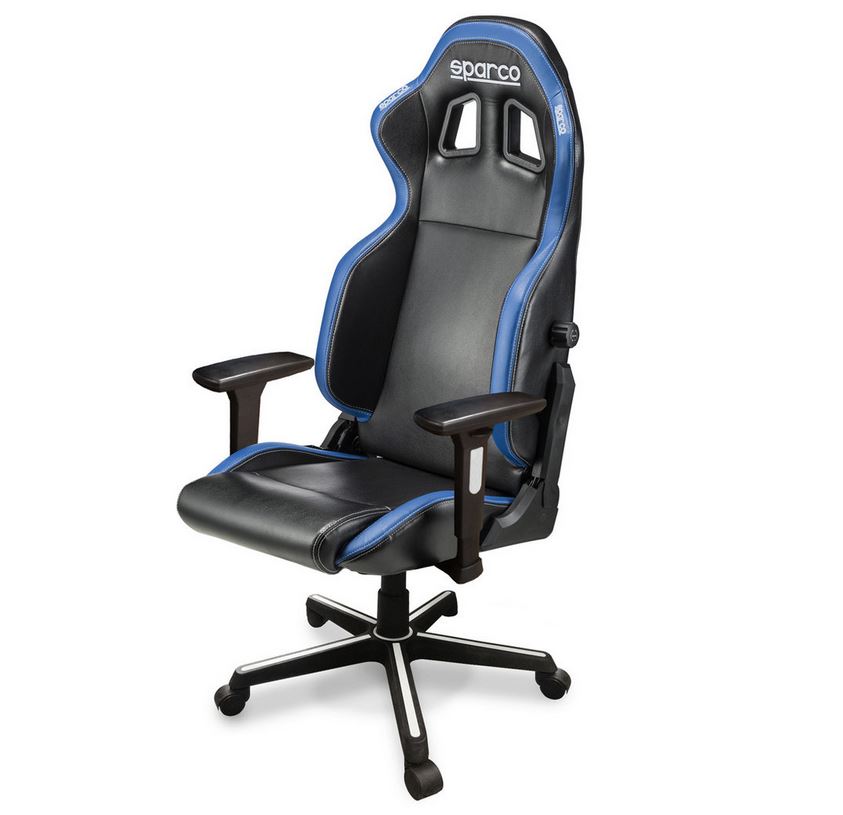 Gamingstol Sparco ICON, svart/blå