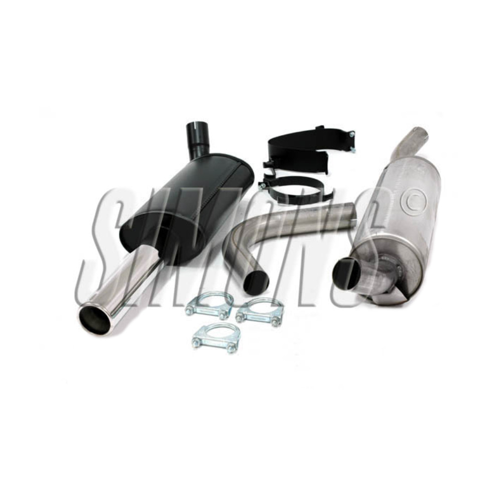 2,5"" sportavgassystem 760 turbo,  halvsats