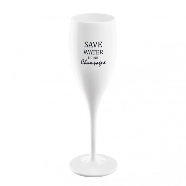 Koziol Cheers Save Water, champagneglas