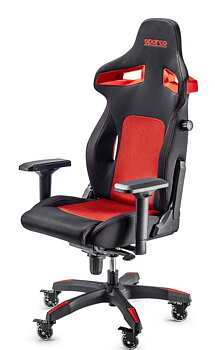 Gamingstol Sparco Grip Stint, svart/röd