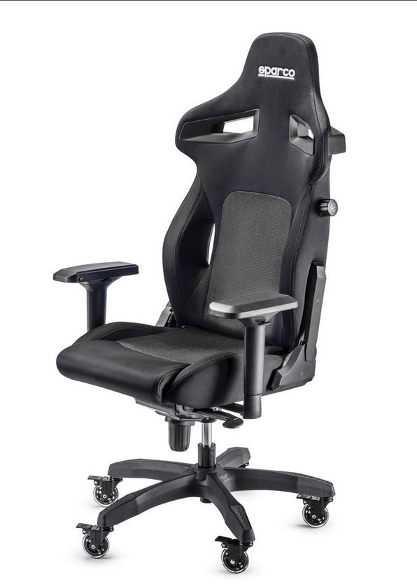 Gamingstol Sparco Grip Stint, svart