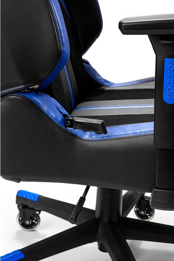 Gamingstol Sparco Trooper, svart/blå - 4
