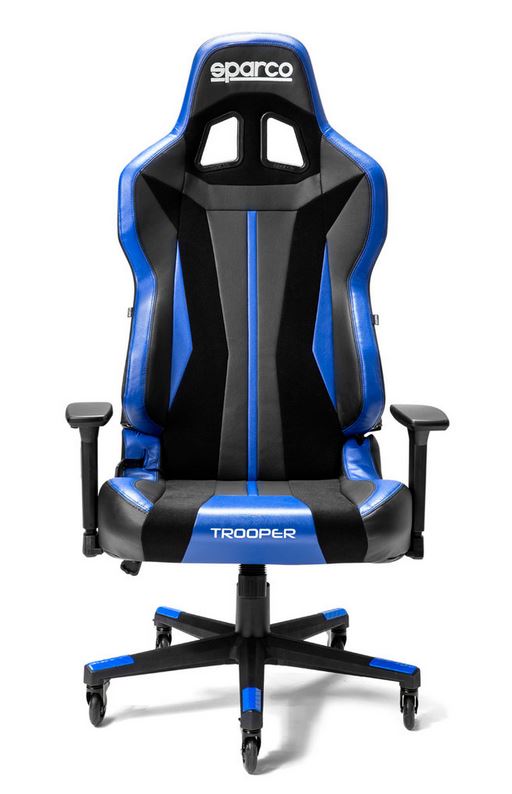 Gamingstol Sparco Trooper, svart/röd - 2