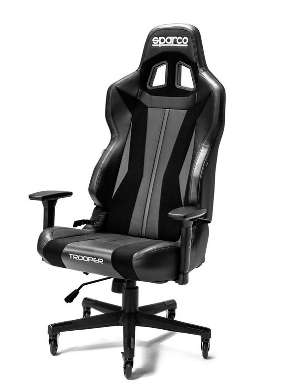 Gamingstol Sparco Trooper, svart