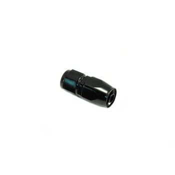  AN12 slangkoppling, rak - PTFE. Svart