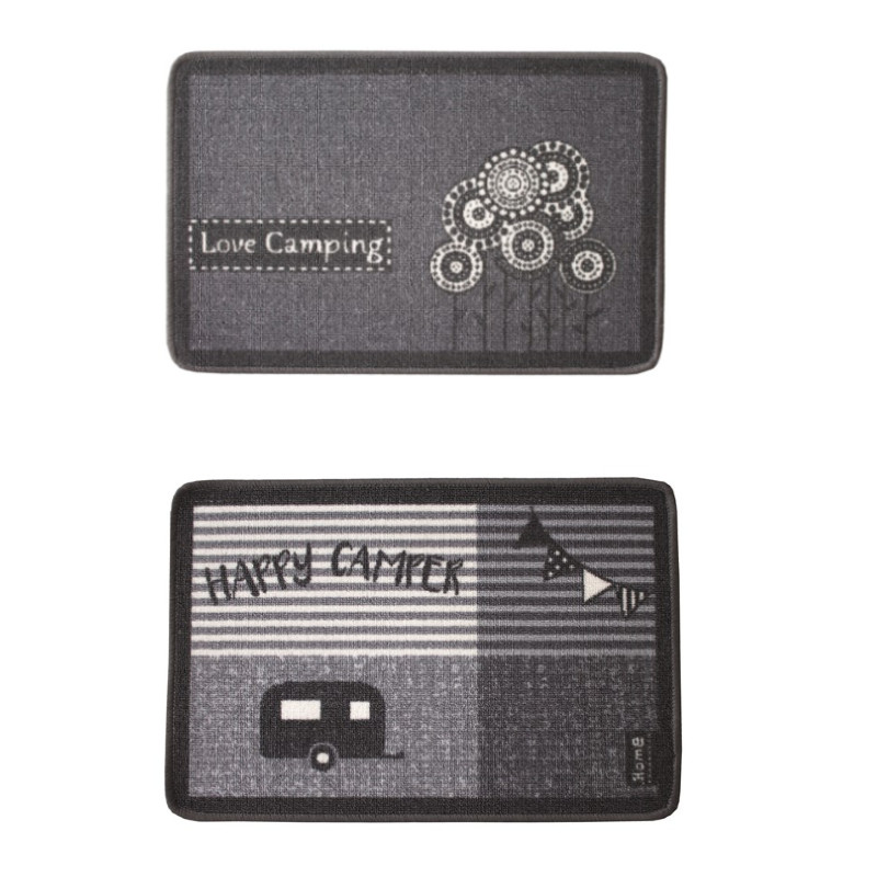 Dörrmatta, 40 x 60 cm.  Love Camping eller Happy Camper