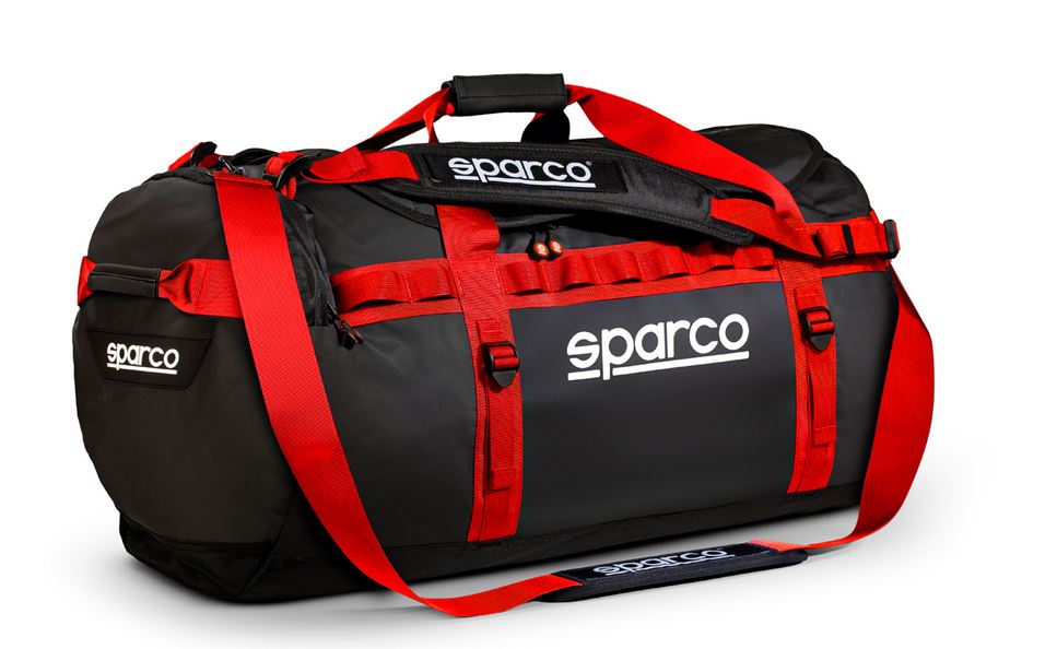 Sparco Duffel bag Dakar-L, svart/röd