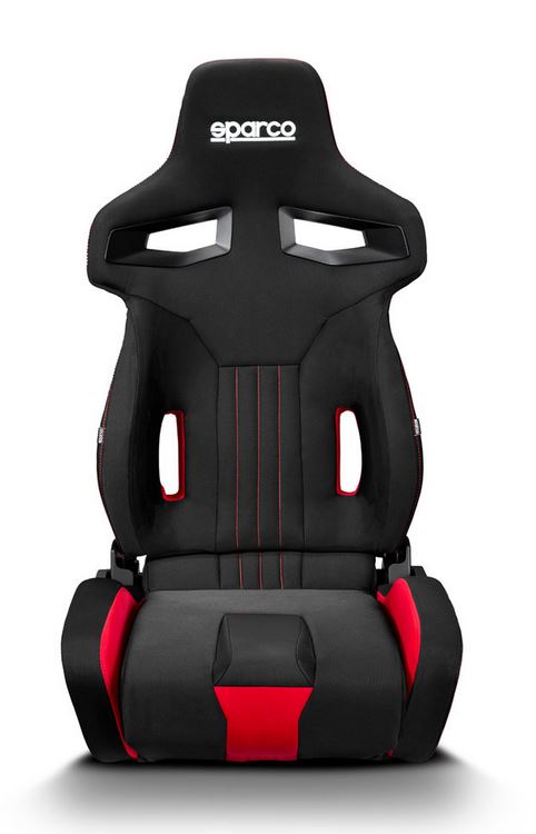 Sparco Sportstol R333, svart/röd