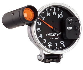 Varvräknare 127 mm Svart AUTO GAGE med shiftlight