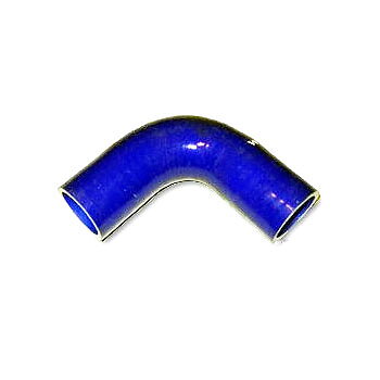 Siliconböj Diameter  38mm  , 90 Graders böj , Blå