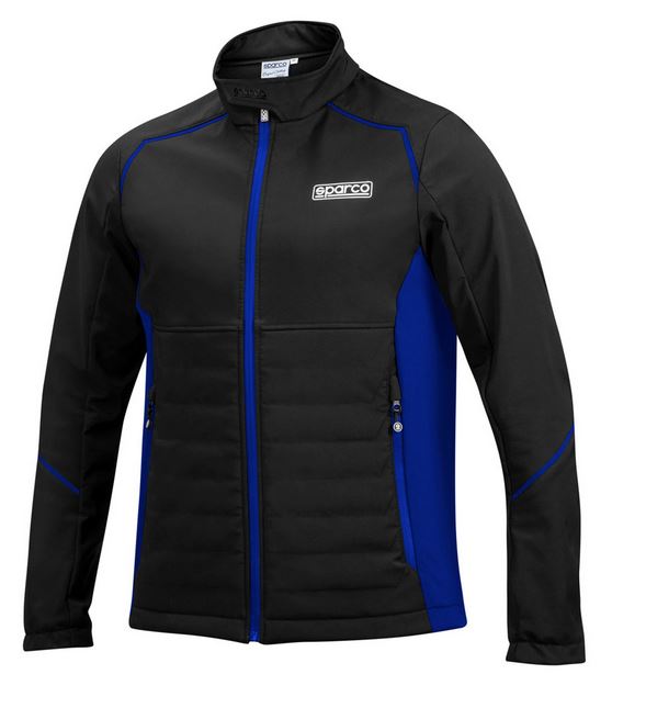 Jacka Sparco, softshell, svart/blå