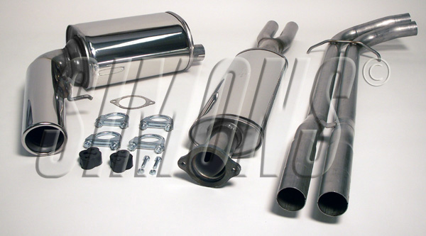 2,5"" sportavgassystem  S60 turbo, halvsats