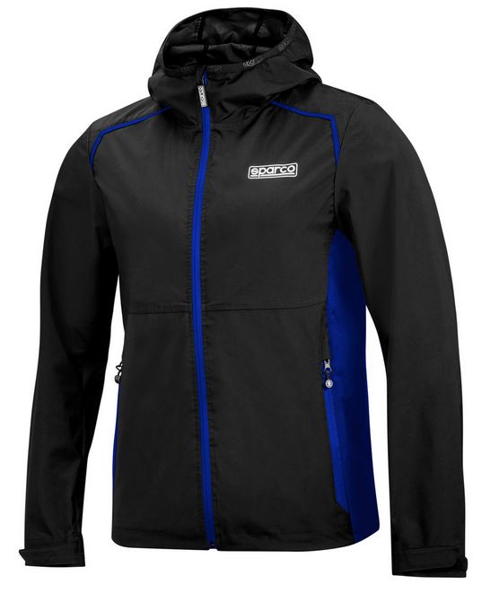 Jacka Sparco, Windbreaker, svart/blå