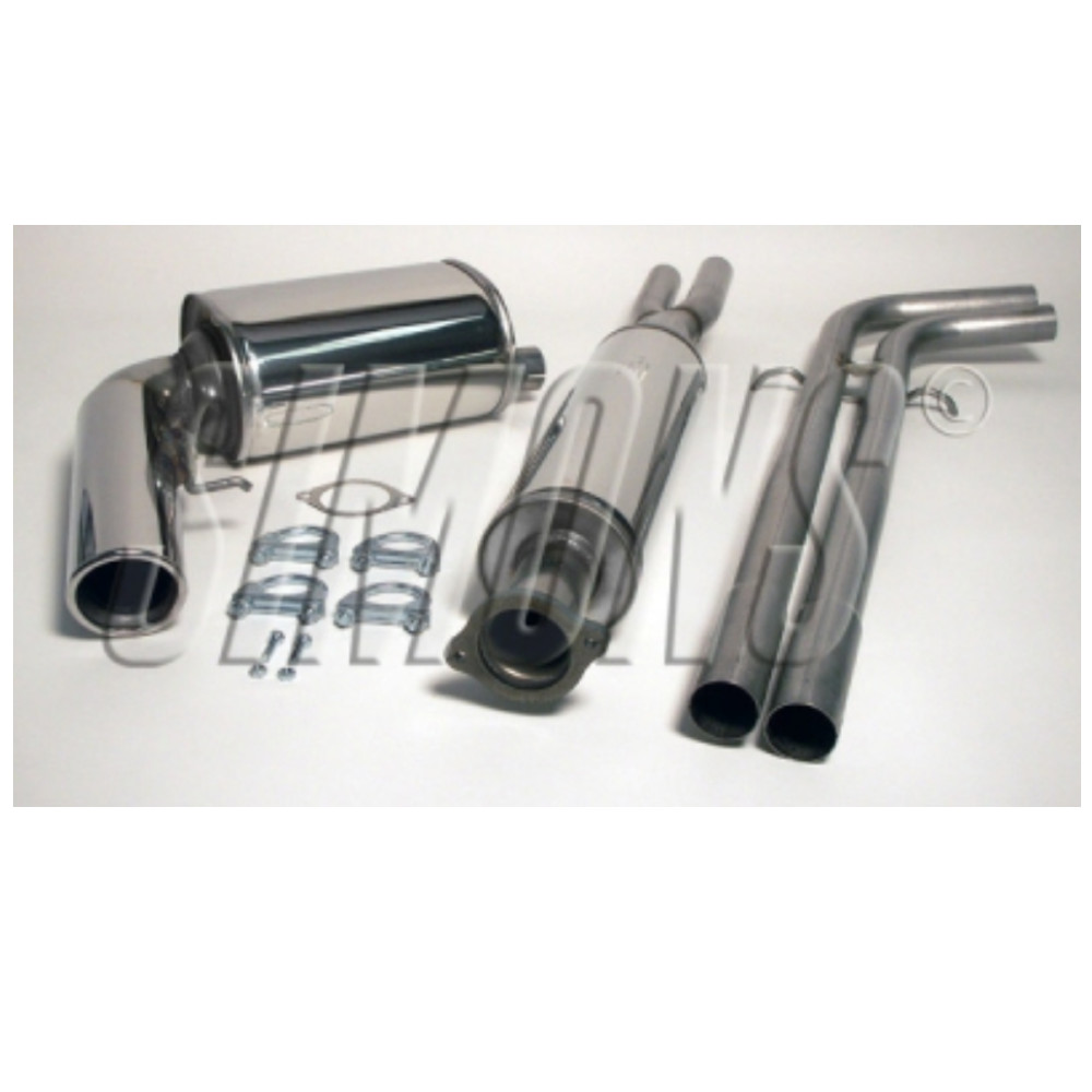 2,5"" sportavgassystem V70 6/04- 2,4T/2,5T/D5 Rostfritt