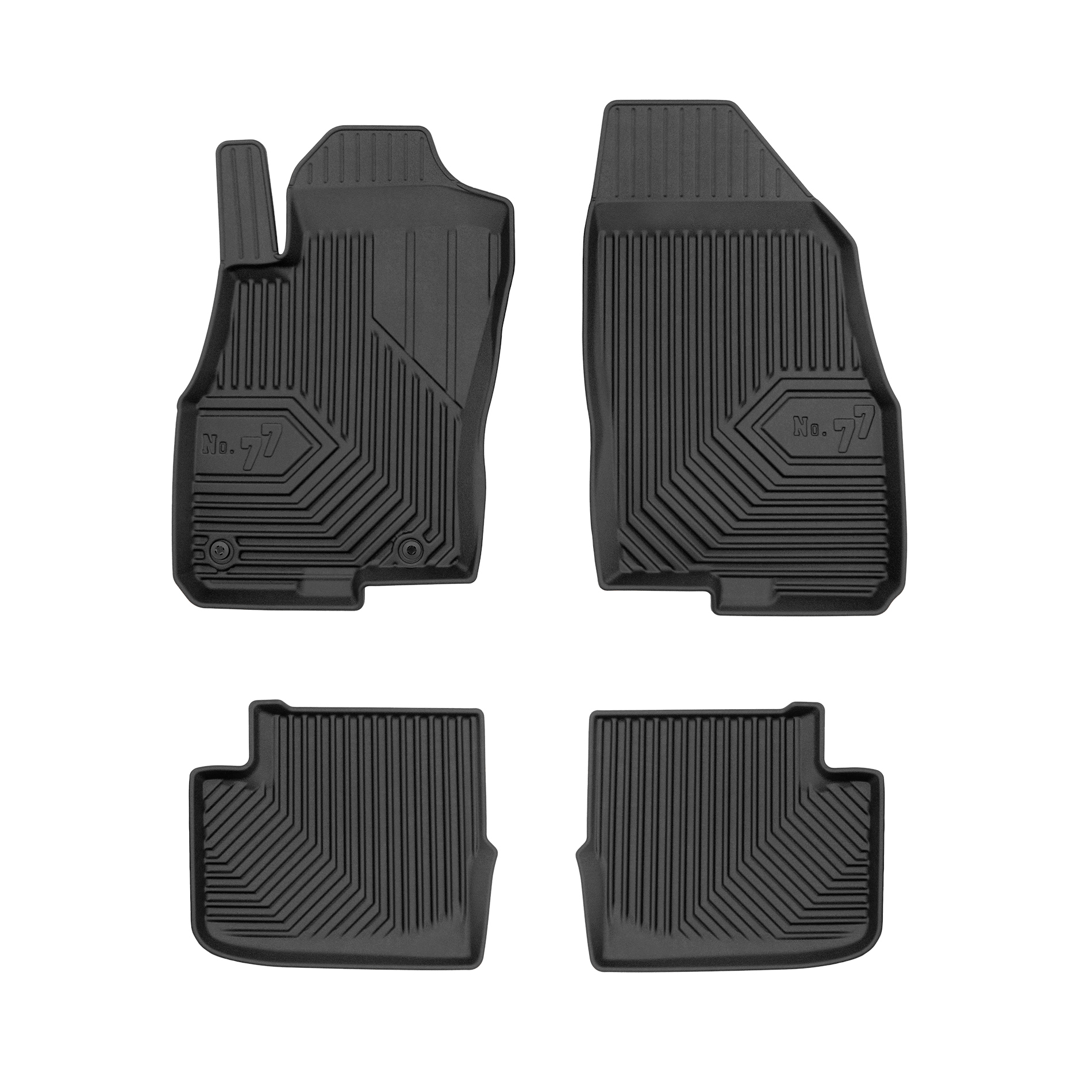 Djupa gummimattor Fiat Punto EVO, 2009-2012 5 dörrars