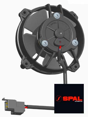 Elfläkt  3,8"" sugande - SPAL - 250 m3/h