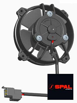 Elfläkt  3,8" sugande - SPAL - 250 m3/h
