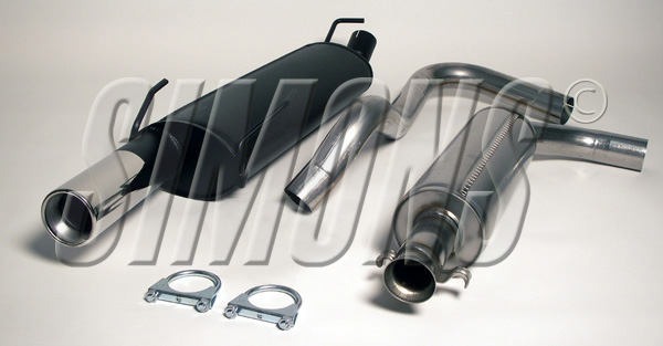 2,5" sportavgassystem 900 94-98 2,0T. Halvsats