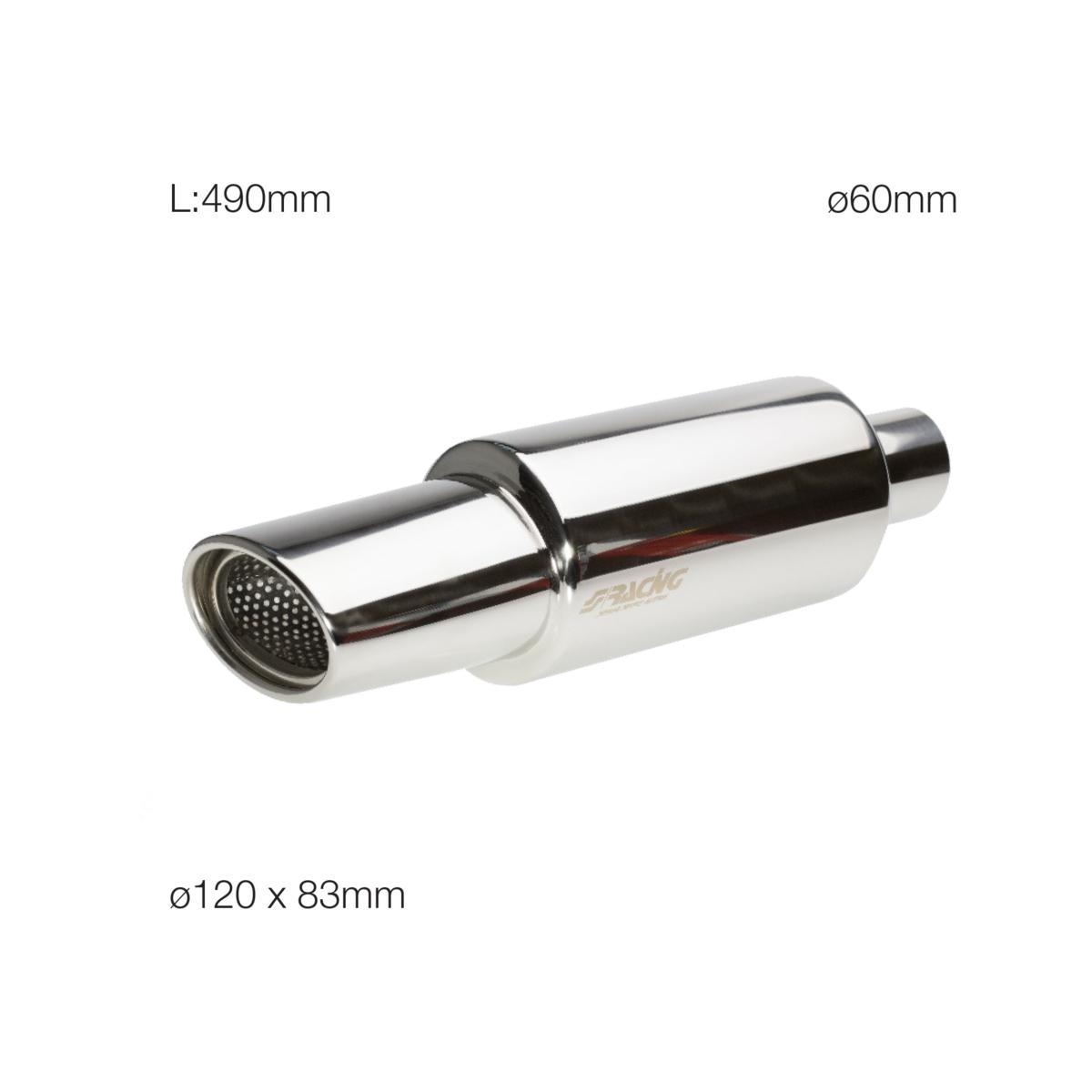 Ljuddämpare 60mm Oval Express