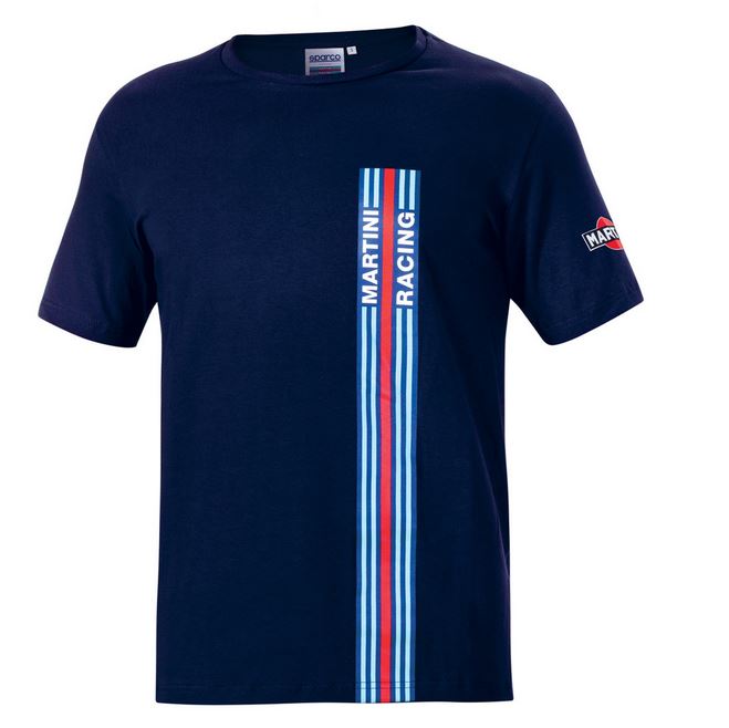 Sparco T-shirt, Martini Racing, marinblå