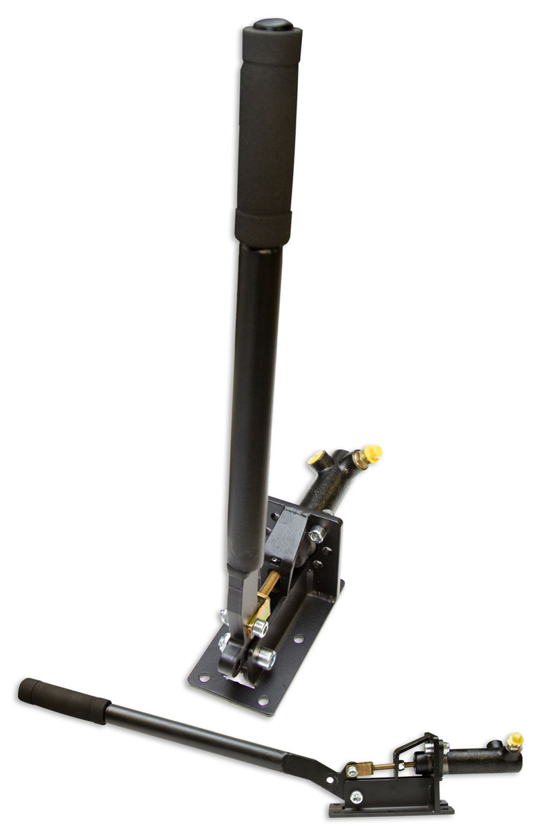 Hydraulisk handbromsspak Zero one kan monteras stående eller liggande