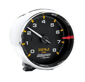 Varvräknare  95 mm Svart  / Crome AUTO GAGE  med fot