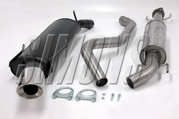 2,5"" sportavgassystem 9-5 02-10. Halvsats (med öppning i kofångaren)