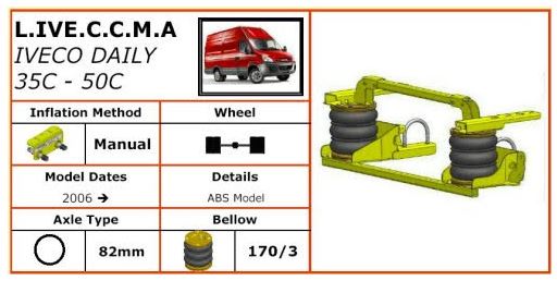 Luftfjädring Iveco 35C-50C 2006-